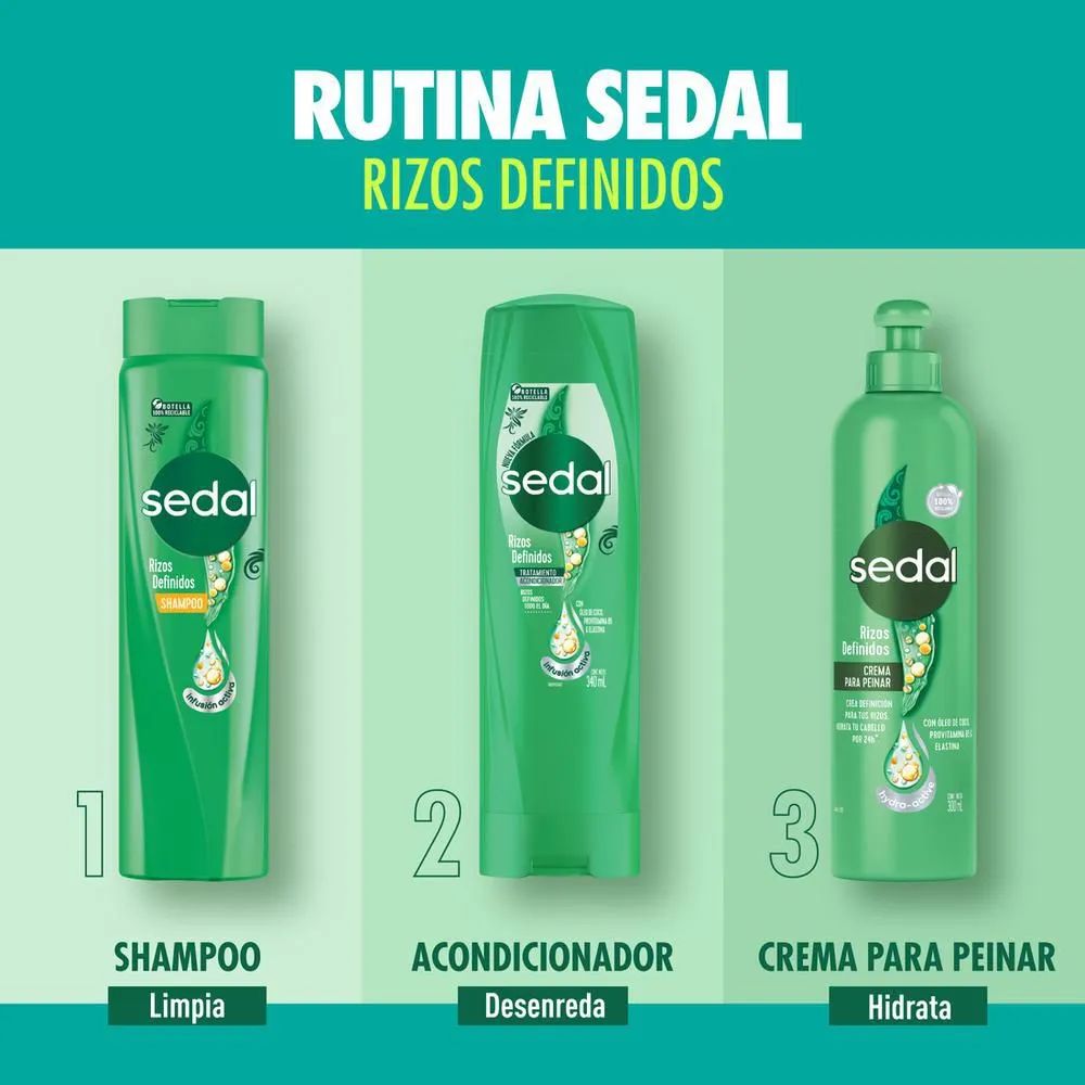 SEDAL CREMA PARA PEINAR  RIZOS DEFINIDOS 300ML